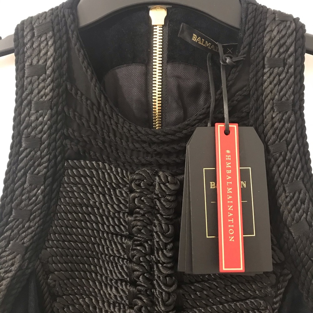 H&M x Balmain rope dress